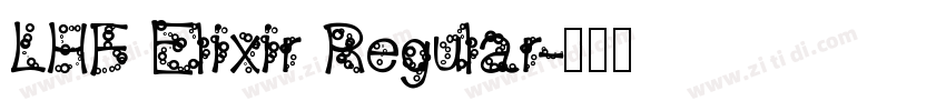 LHF Elixir Regular字体转换
